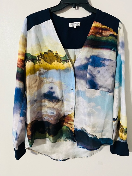 Roseanna Tops - Roseanna Button Snap 100% Silk Blouse 38